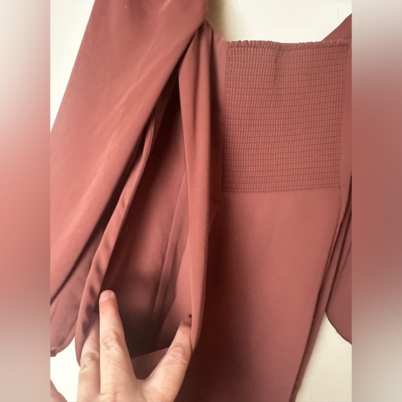 Wilfred Dusty RoseNovella Recycled Polyester Blend Satin Small Slit Mini Dress 0 - Picture 10 of 16